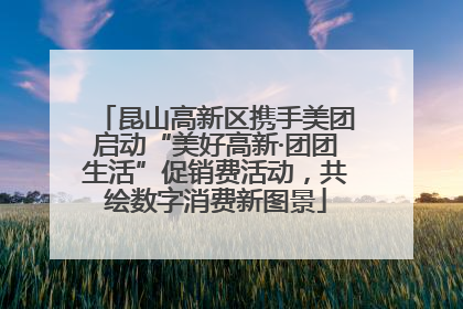 昆山高新区携手美团启动“美好高新·团团生活”促销费活动，共绘数字消费新图景