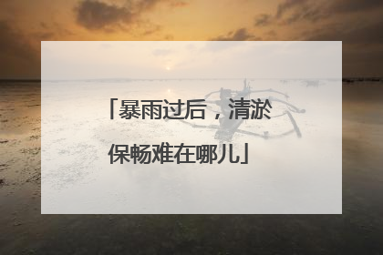 暴雨过后，清淤保畅难在哪儿