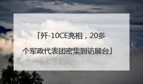 歼-10CE亮相，20多个军政代表团密集到访展台