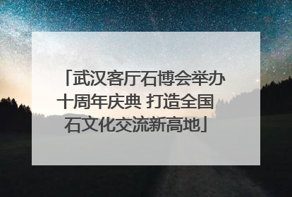 武汉客厅石博会举办十周年庆典 打造全国石文化交流新高地