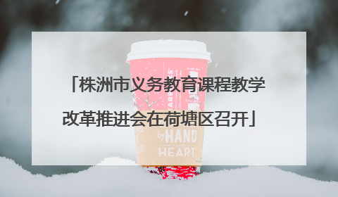 株洲市义务教育课程教学改革推进会在荷塘区召开