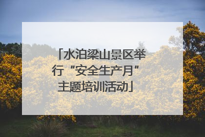 水泊梁山景区举行“安全生产月”主题培训活动