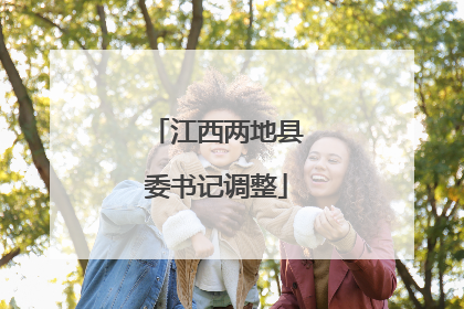 江西两地县委书记调整