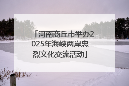 河南商丘市举办2025年海峡两岸忠烈文化交流活动