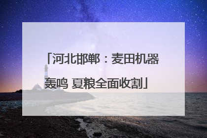 河北邯郸：麦田机器轰鸣 夏粮全面收割