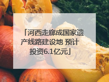 河西走廊成国家遗产线路建设地 预计投资6.1亿元