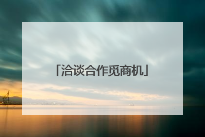 洽谈合作觅商机