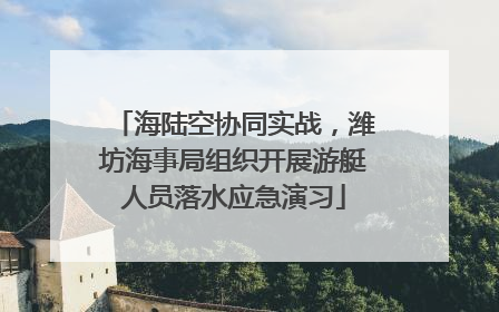 海陆空协同实战，潍坊海事局组织开展游艇人员落水应急演习
