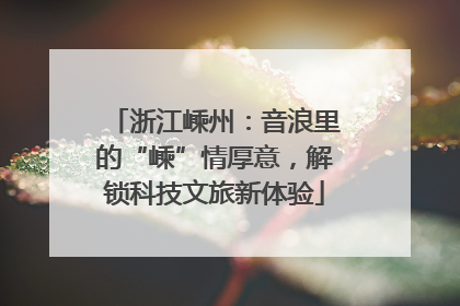 浙江嵊州：音浪里的“嵊”情厚意，解锁科技文旅新体验
