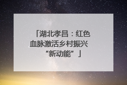 湖北孝昌：红色血脉激活乡村振兴“新动能”