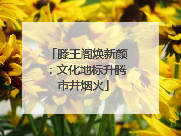 滕王阁焕新颜：文化地标升腾市井烟火