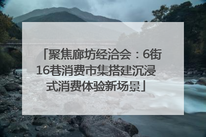 聚焦廊坊经洽会：6街16巷消费市集搭建沉浸式消费体验新场景