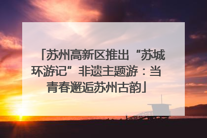 苏州高新区推出“苏城环游记”非遗主题游：当青春邂逅苏州古韵