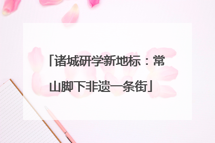诸城研学新地标：常山脚下非遗一条街