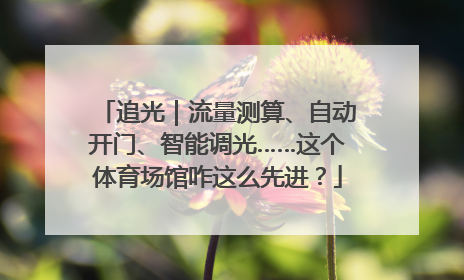 追光｜流量测算、自动开门、智能调光……这个体育场馆咋这么先进？