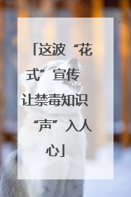 这波“花式”宣传 让禁毒知识“声”入人心