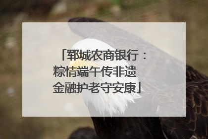 郓城农商银行：粽情端午传非遗 金融护老守安康