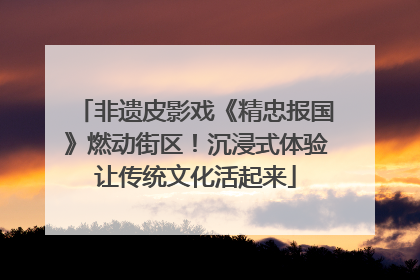 非遗皮影戏《精忠报国》燃动街区！沉浸式体验让传统文化活起来