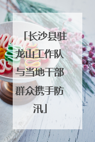 长沙县驻龙山工作队与当地干部群众携手防汛