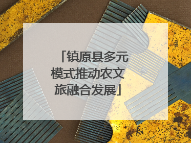 镇原县多元模式推动农文旅融合发展