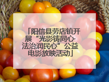 阳信县劳店镇开展“光影铸同心·法治润民心”公益电影放映活动