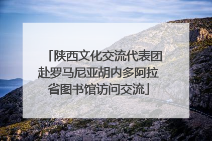 陕西文化交流代表团赴罗马尼亚胡内多阿拉省图书馆访问交流