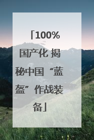100%国产化 揭秘中国“蓝盔”作战装备