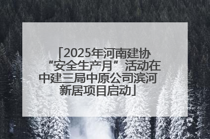 2025年河南建协“安全生产月”活动在中建三局中原公司滨河新居项目启动