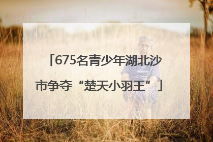 675名青少年湖北沙市争夺“楚天小羽王”